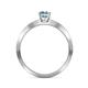 6 - Celia Aquamarine and Diamond Engagement Ring 