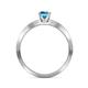6 - Celia Blue Topaz and Diamond Engagement Ring 