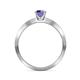 6 - Celia Iolite and Diamond Engagement Ring 