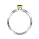 6 - Celia Peridot and Diamond Engagement Ring 
