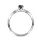 6 - Celia Black and White Diamond Engagement Ring 