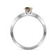 6 - Celia Smoky Quartz and Diamond Engagement Ring 