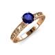 3 - Florie Classic 6.00 mm Round Blue Sapphire Solitaire Engagement Ring 