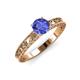 3 - Florie Classic 6.50 mm Round Tanzanite Solitaire Engagement Ring 