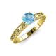 3 - Florie Classic 6.50 mm Round Blue Topaz Solitaire Engagement Ring 