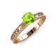 3 - Florie Classic 6.50 mm Round Peridot Solitaire Engagement Ring 