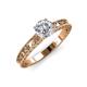 3 - Florie Classic 6.50 mm Round Certified Diamond Solitaire Engagement Ring 