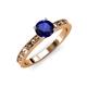 3 - Niah Classic 6.00 mm Round Blue Sapphire Solitaire Engagement Ring 