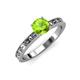 3 - Niah Classic 6.50 mm Round Peridot Solitaire Engagement Ring 