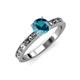 3 - Niah Classic 6.50 mm Round London Blue Topaz Solitaire Engagement Ring 