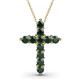 1 - Abella Emerald Cross Pendant 