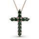 1 - Abella Emerald Cross Pendant 