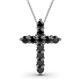 1 - Abella Black Diamond Cross Pendant 