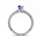 5 - Florie Classic 6.50 mm Round Tanzanite Solitaire Engagement Ring 