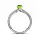 5 - Florie Classic 6.50 mm Round Peridot Solitaire Engagement Ring 