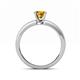5 - Niah Classic 6.50 mm Round Citrine Solitaire Engagement Ring 
