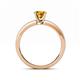5 - Niah Classic 6.50 mm Round Citrine Solitaire Engagement Ring 