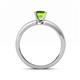 5 - Niah Classic 6.50 mm Round Peridot Solitaire Engagement Ring 