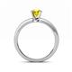 5 - Niah Classic 6.00 mm Round Yellow Diamond Solitaire Engagement Ring 