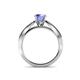 6 - Aysel Tanzanite and Diamond Double Row Engagement Ring 