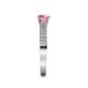5 - Aysel Pink Tourmaline and Diamond Double Row Engagement Ring 