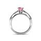 6 - Aysel Pink Tourmaline and Diamond Double Row Engagement Ring 