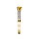 5 - Aysel Citrine and Diamond Double Row Engagement Ring 