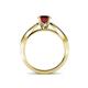 6 - Aysel Ruby and Diamond Double Row Engagement Ring 