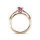 6 - Aysel Rhodolite Garnet and Diamond Double Row Engagement Ring 