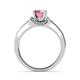 6 - Enlai Pink Tourmaline and Diamond Engagement Ring 
