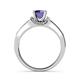 6 - Enlai Iolite and Diamond Engagement Ring 