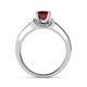 6 - Enlai Ruby and Diamond Engagement Ring 