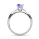 6 - Aleen Tanzanite and Diamond Engagement Ring 