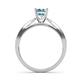 6 - Aleen Aquamarine and Diamond Engagement Ring 