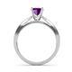 6 - Aleen Amethyst and Diamond Engagement Ring 