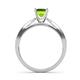 6 - Aleen Peridot and Diamond Engagement Ring 