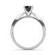 6 - Aleen Black and White Diamond Engagement Ring 