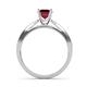 6 - Aleen Ruby and Diamond Engagement Ring 