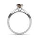 6 - Aleen Smoky Quartz and Diamond Engagement Ring 