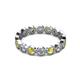 3 - Arria 3.00 mm Yellow Sapphire and Diamond Eternity Band 