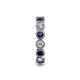 5 - Arria 3.00 mm Blue Sapphire and Diamond Eternity Band 