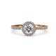 4 - Eleanor Diamond Halo Engagement Ring 
