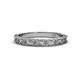 1 - Florie Classic Floral Engraved Wedding Band 