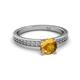 3 - Janina Classic Citrine Solitaire Engagement Ring 