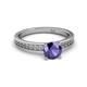 3 - Janina Classic Iolite Solitaire Engagement Ring 