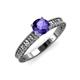 3 - Florian Classic 6.50 mm Round Iolite Solitaire Engagement Ring 