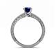 5 - Florian Classic 6.00 mm Round Blue Sapphire Solitaire Engagement Ring 