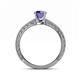 5 - Florian Classic 6.50 mm Round Iolite Solitaire Engagement Ring 