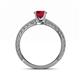 5 - Florian Classic 6.00 mm Round Ruby Solitaire Engagement Ring 