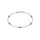 1 - Aizza (5 Stn/3mm) Emerald Station Bracelet 